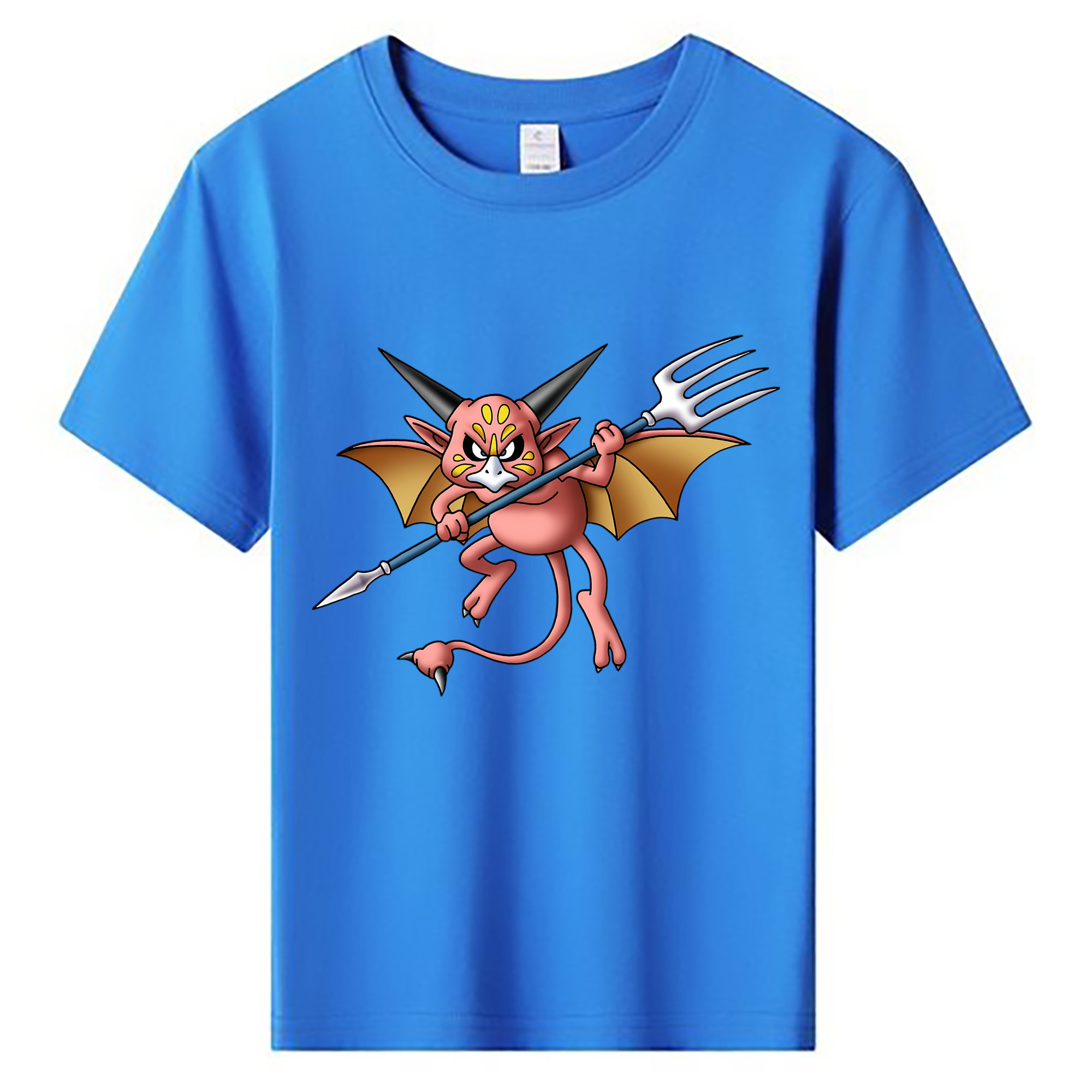 （画像用） ドラゴンクエスト Doragon Kuesuto Dragon Quest 綿100％キッズTシャツ（フロントプリント）